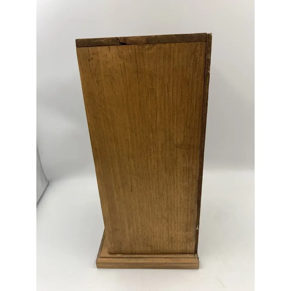 Vintage wooden CD rack for Holds 15 discs